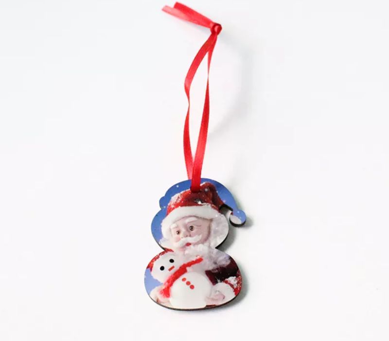 Snowman MDF Christmas Ornament 2