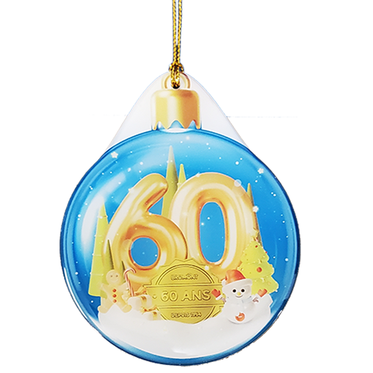 Custom Shatterproof Holiday / Christmas Ornament / Charm / Tag (Single Sided) from 8.1 - 9 Sq. In.