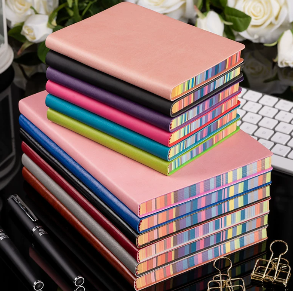 Soft Cover Notebook With Rainbow Border 2