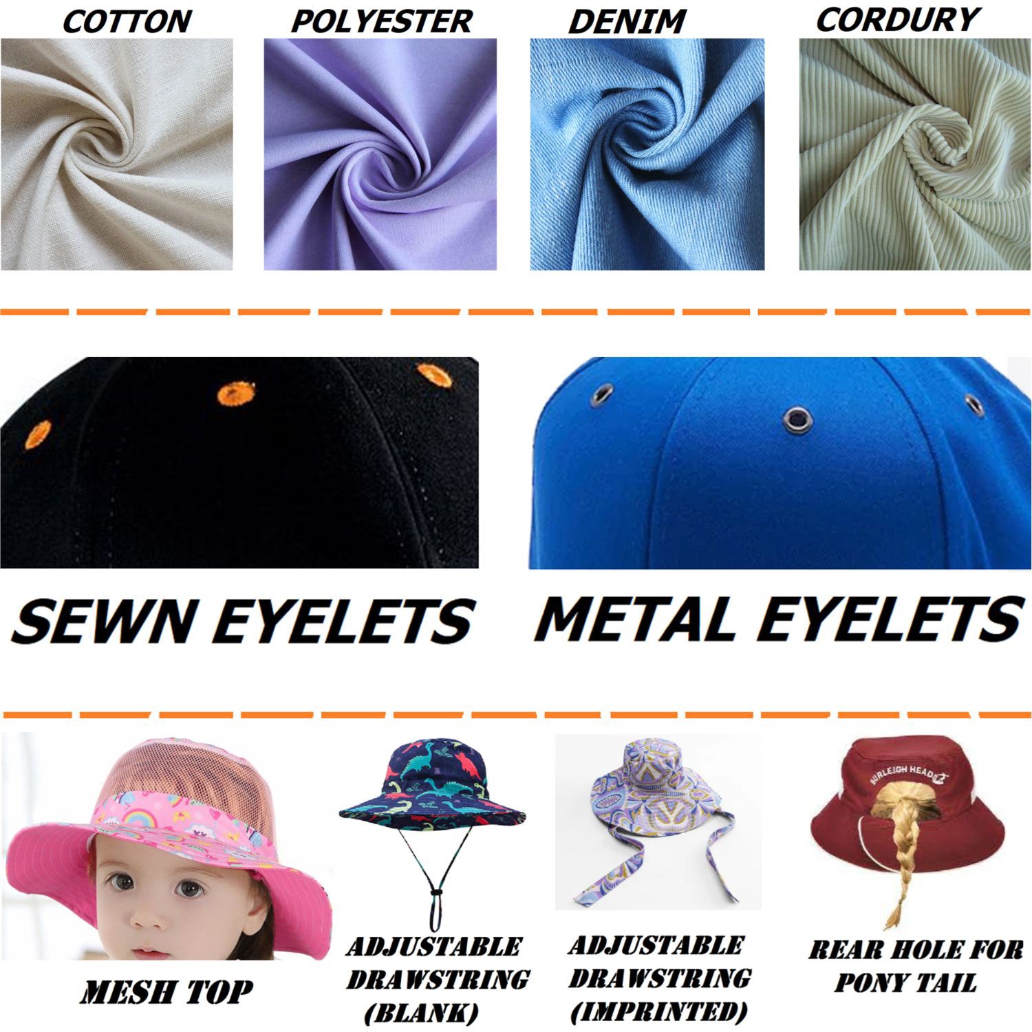 Fully Customizable Made to Order Bucket Hats 8