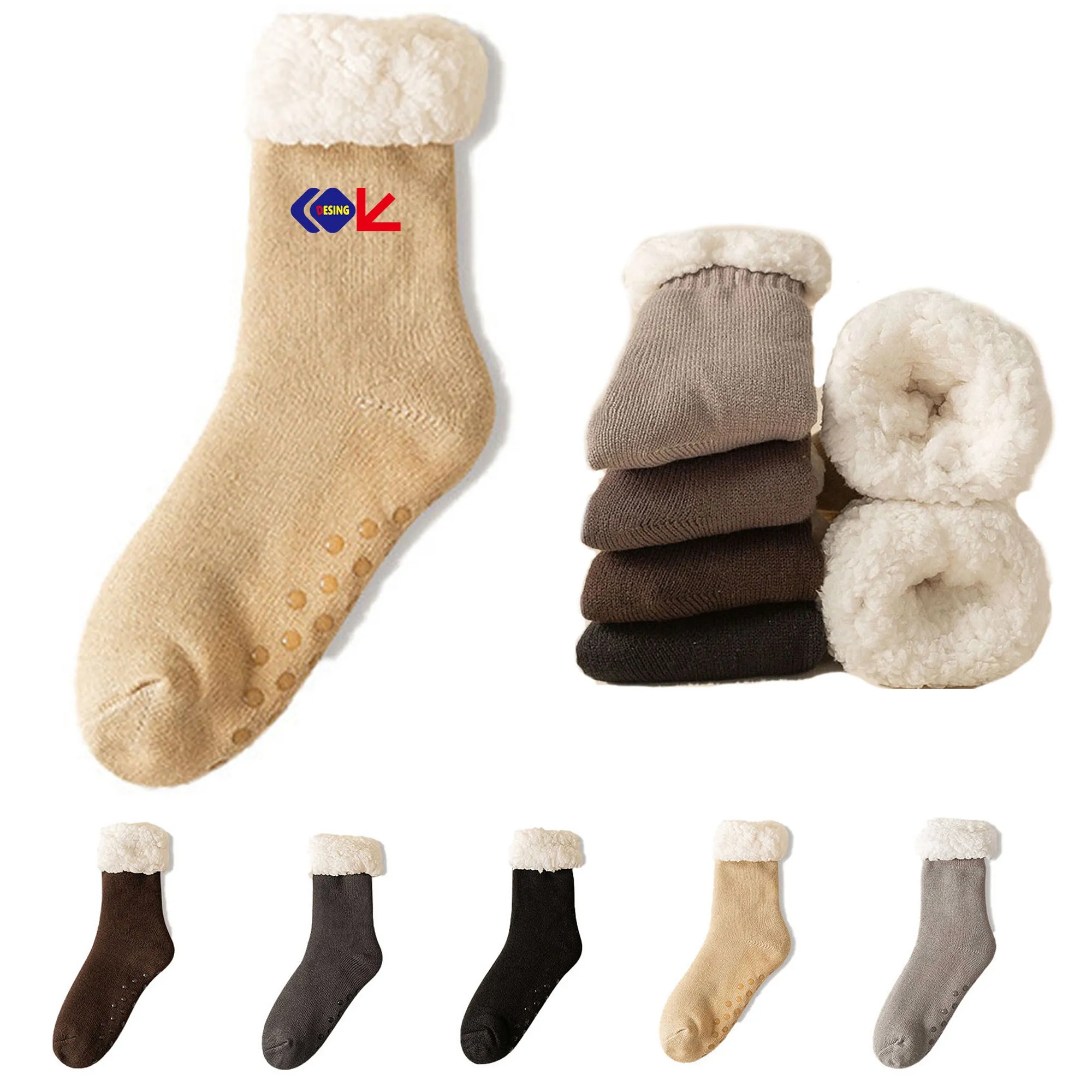 Thick Fluffy Socks Warm Cozy Comfy 4