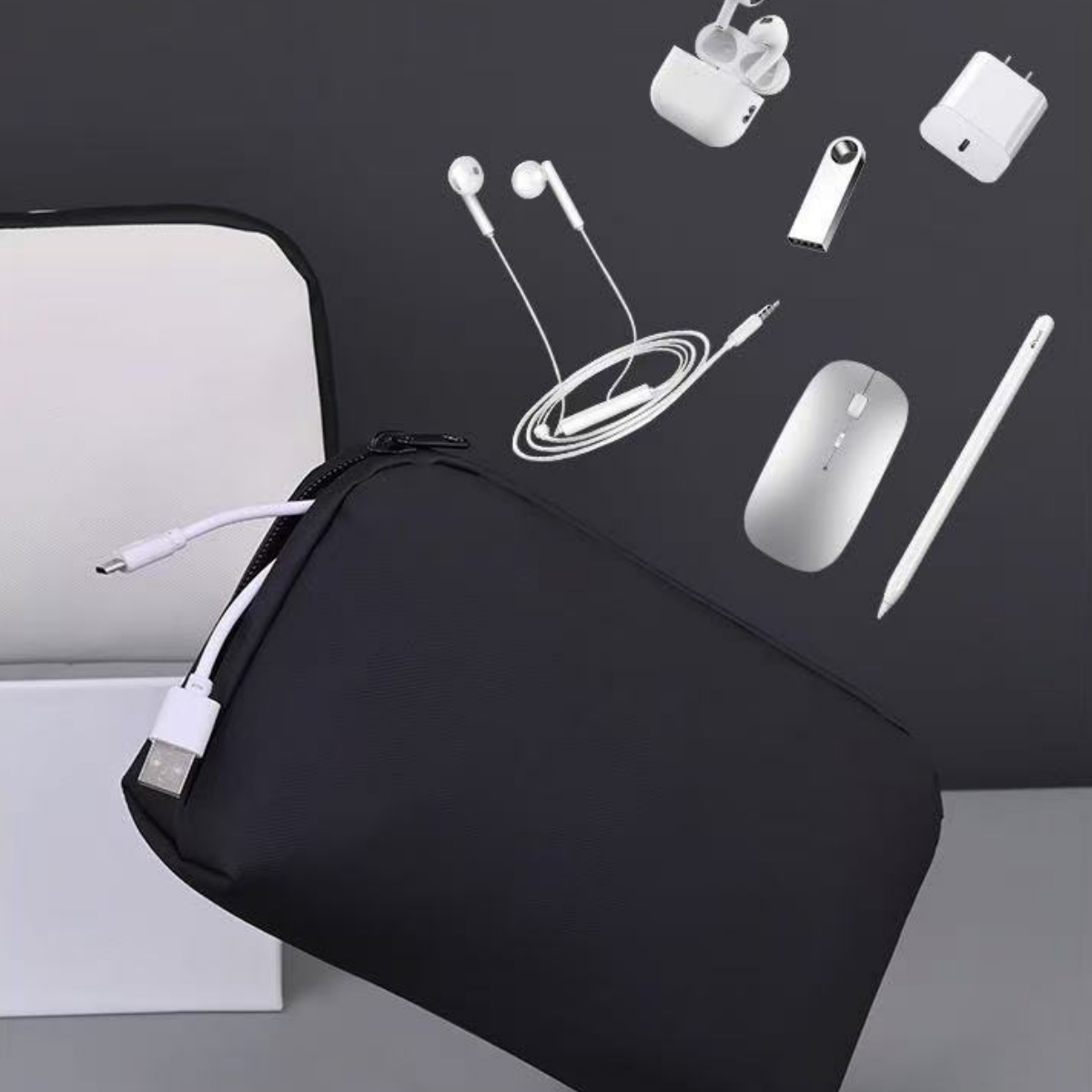 Compact Cable Organizer Bag for Data Cables 5