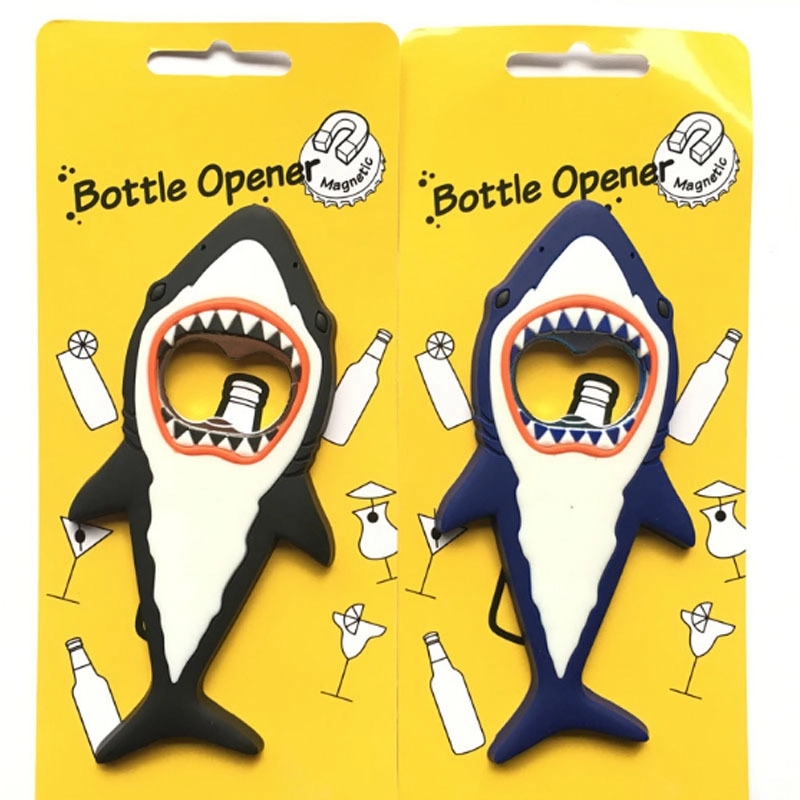 Refrigerator Magnet Silicone Metal Bottle Opener 4