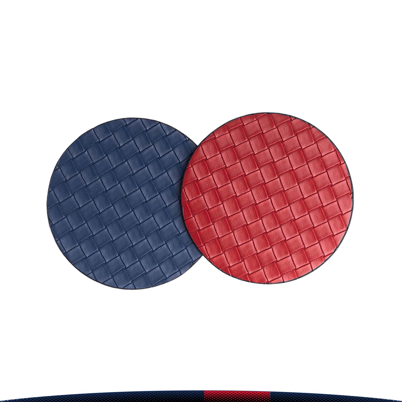 Round Braiding PU Leather Coaster 2