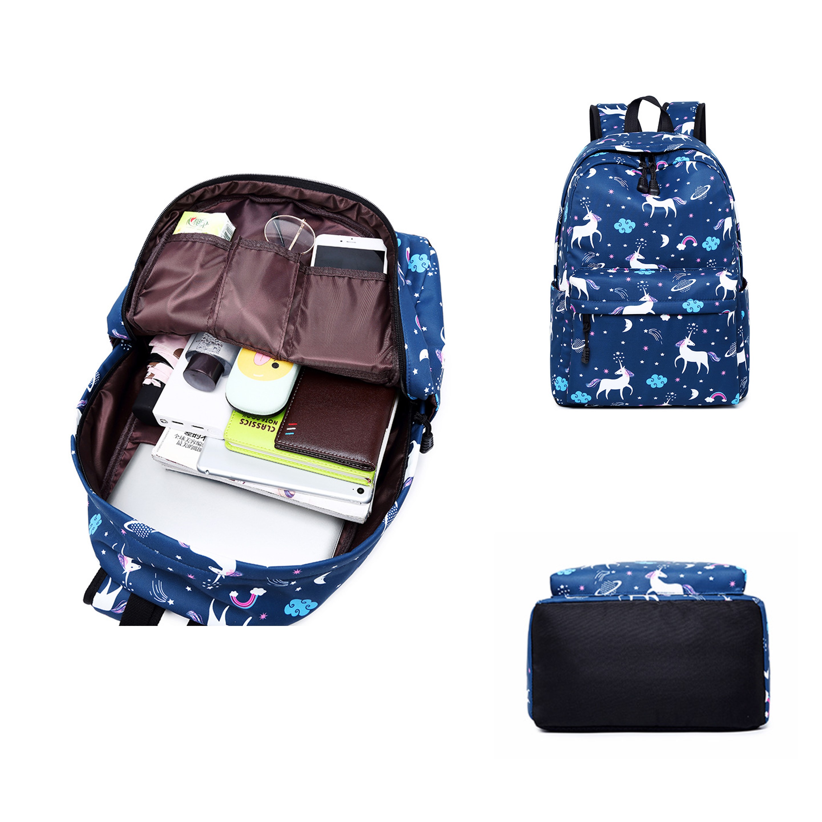 Printed Kids Backpack Lunch Bag & Pencil Bag Set (direct import) 6