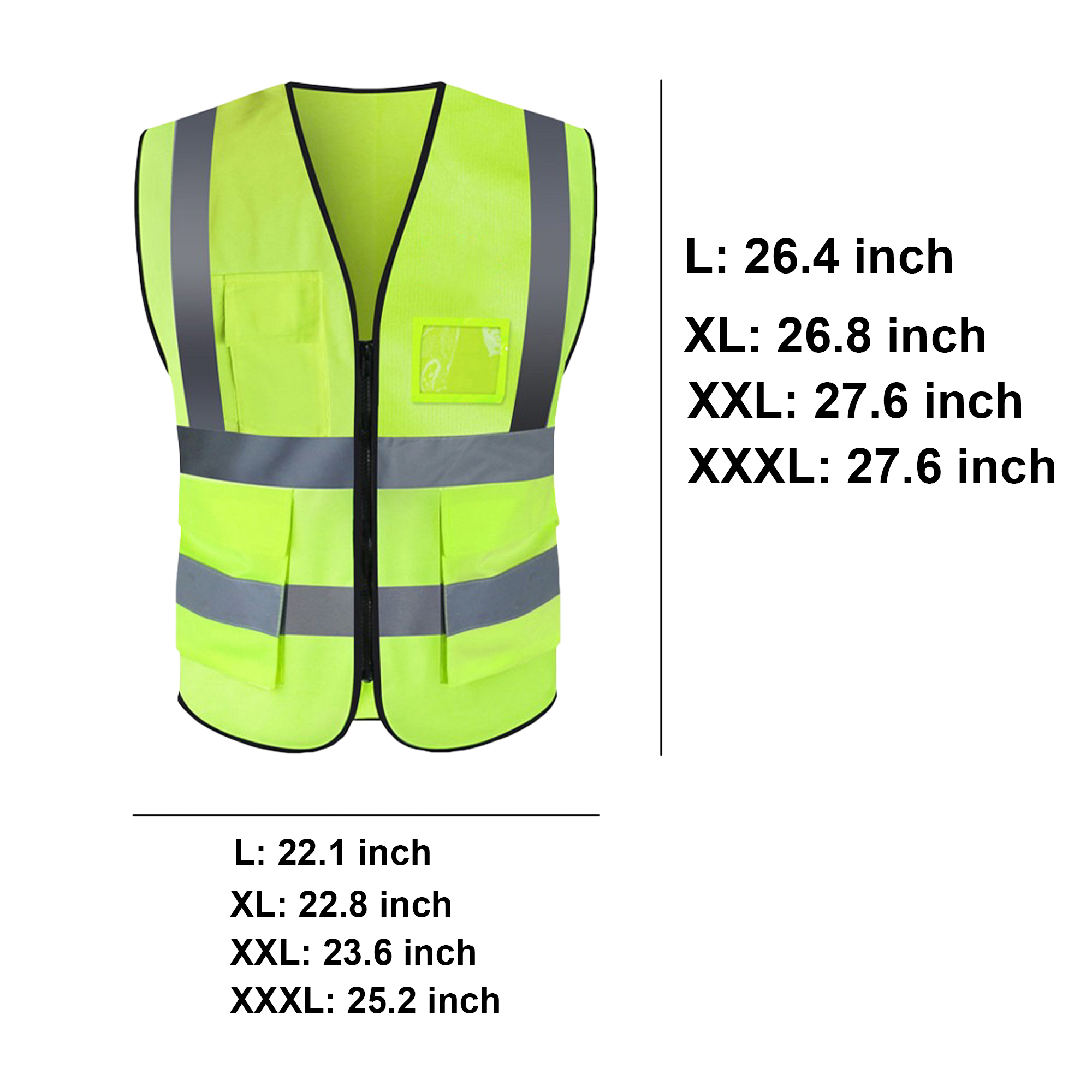 Customized Logo Safety Reflective Vest 3