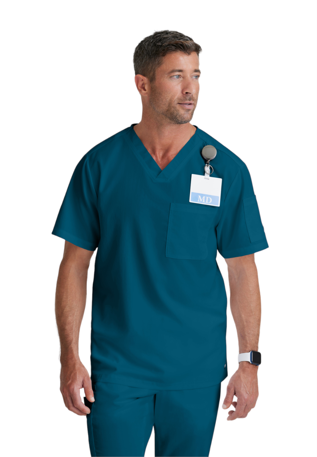 Grey's Anatomy Classic - Men's Two-Pocket V-Neck Evan Scrub Top 30