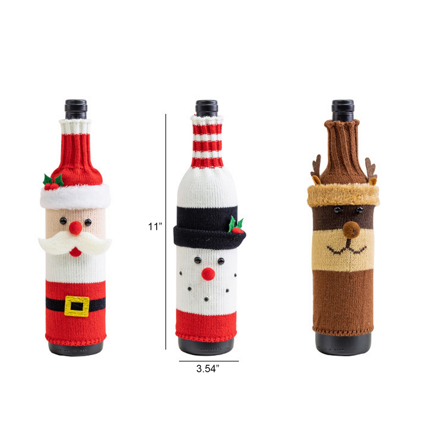 Christmas Sweater Wine Bottle Cover 2