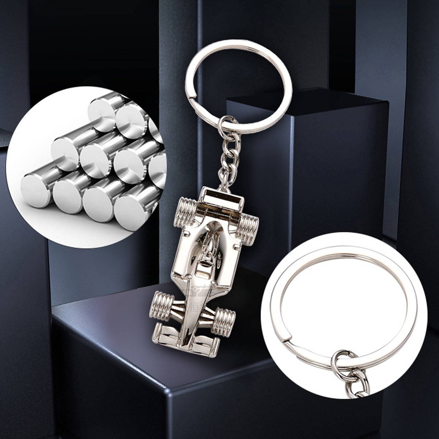 Mini race car keyring Keychain 4