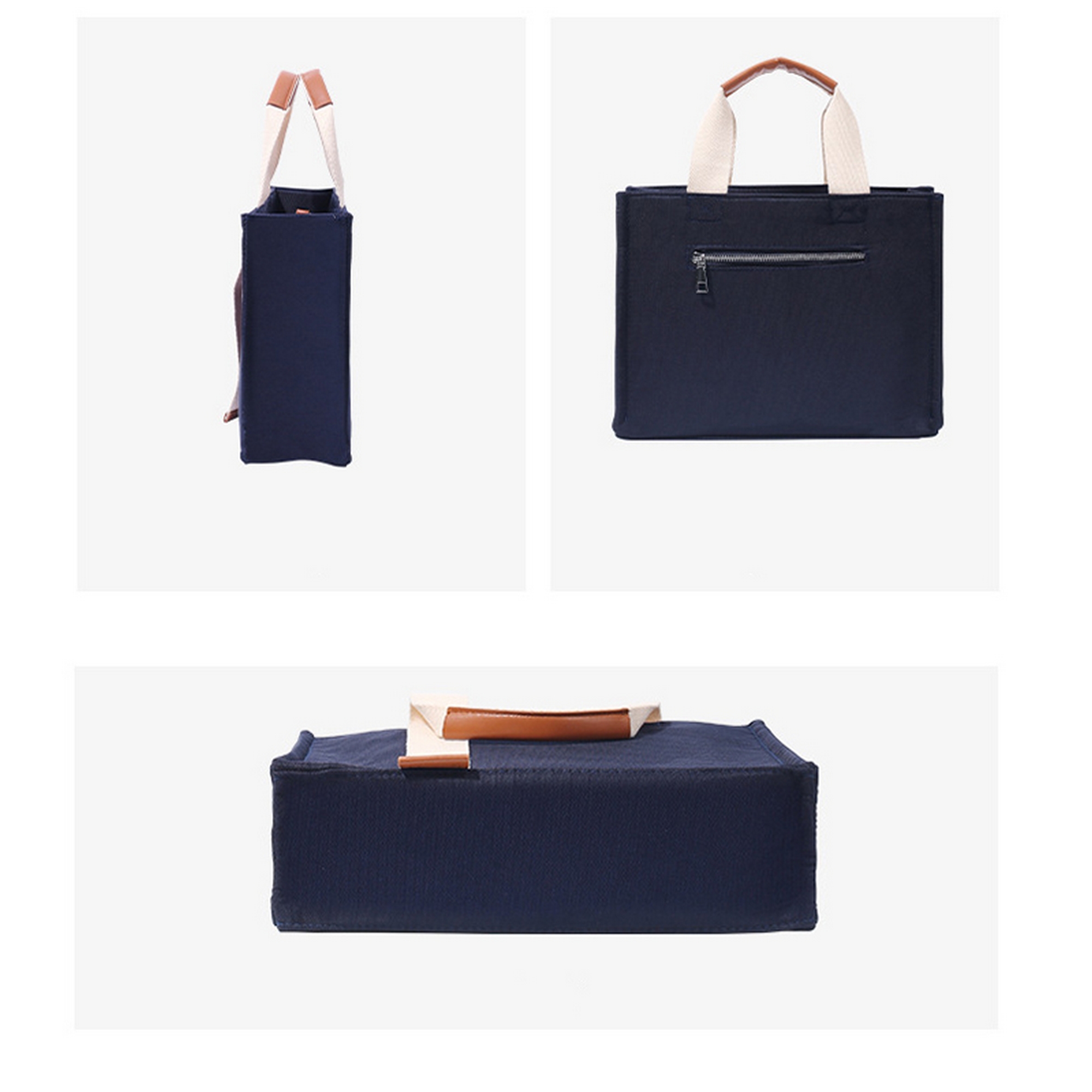 Large-Capacity Thickened Canvas Tote Bag, custom tote bag with logo imprint 3
