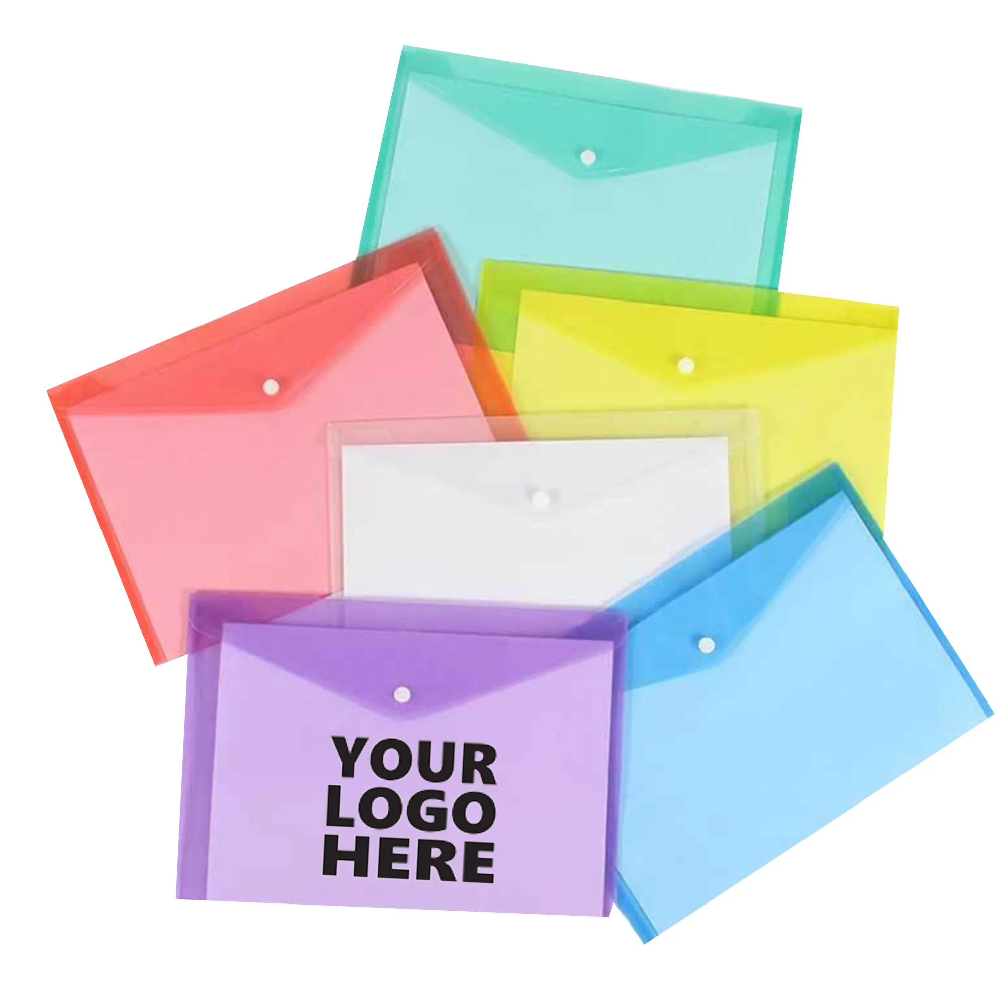 Custom A4 Plastic Transparent File Bag 3
