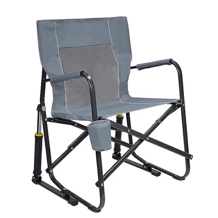 Outdoor Comfort Pro Rocker Outdoor Rocking Chair with Beverage Holder 1