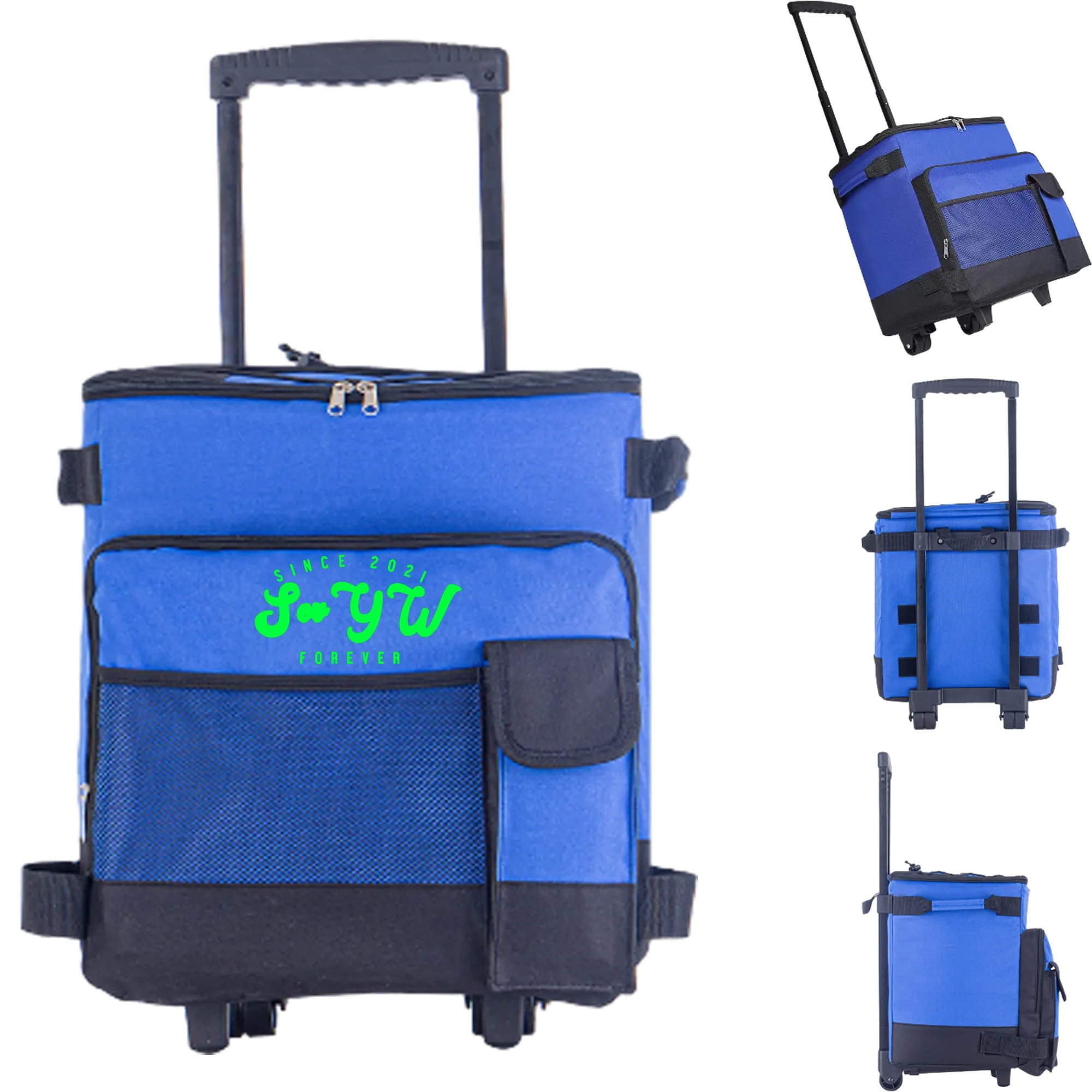 Leak-Proof Wheeled Collapsible Cooler With Handle 2