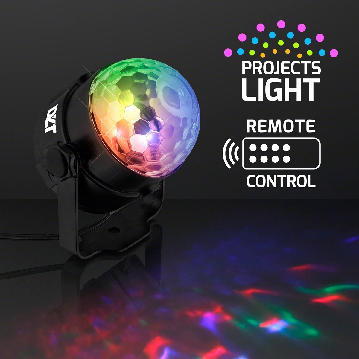 Instant Party Light Projector, 5" LED Disco Lamp with Remote 2