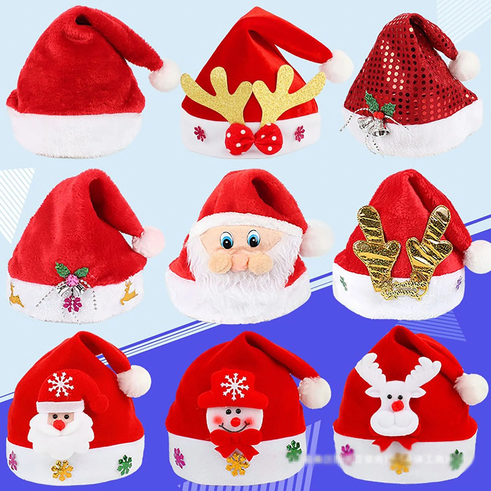 Festive Christmas Hat With Logo For Surprise, Holidays 1