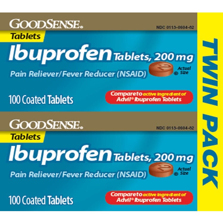 GoodSense Ibuprofen Caplets - 200 mg Twin Pack 1