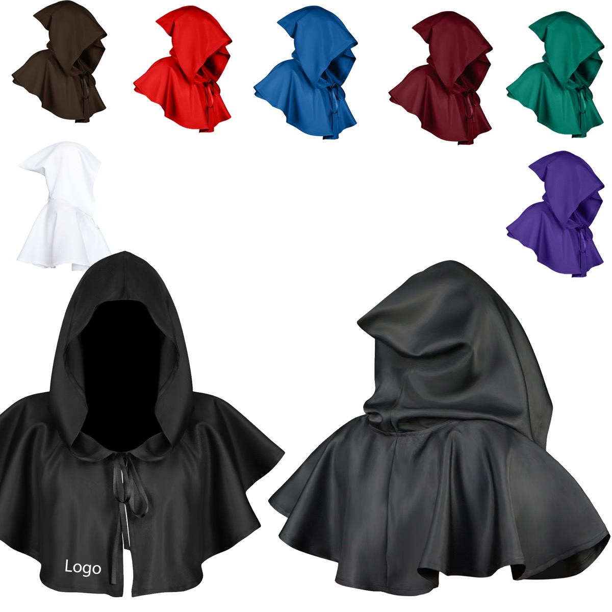 Hooded Hero Cape Halloween Christmas Cloak 6