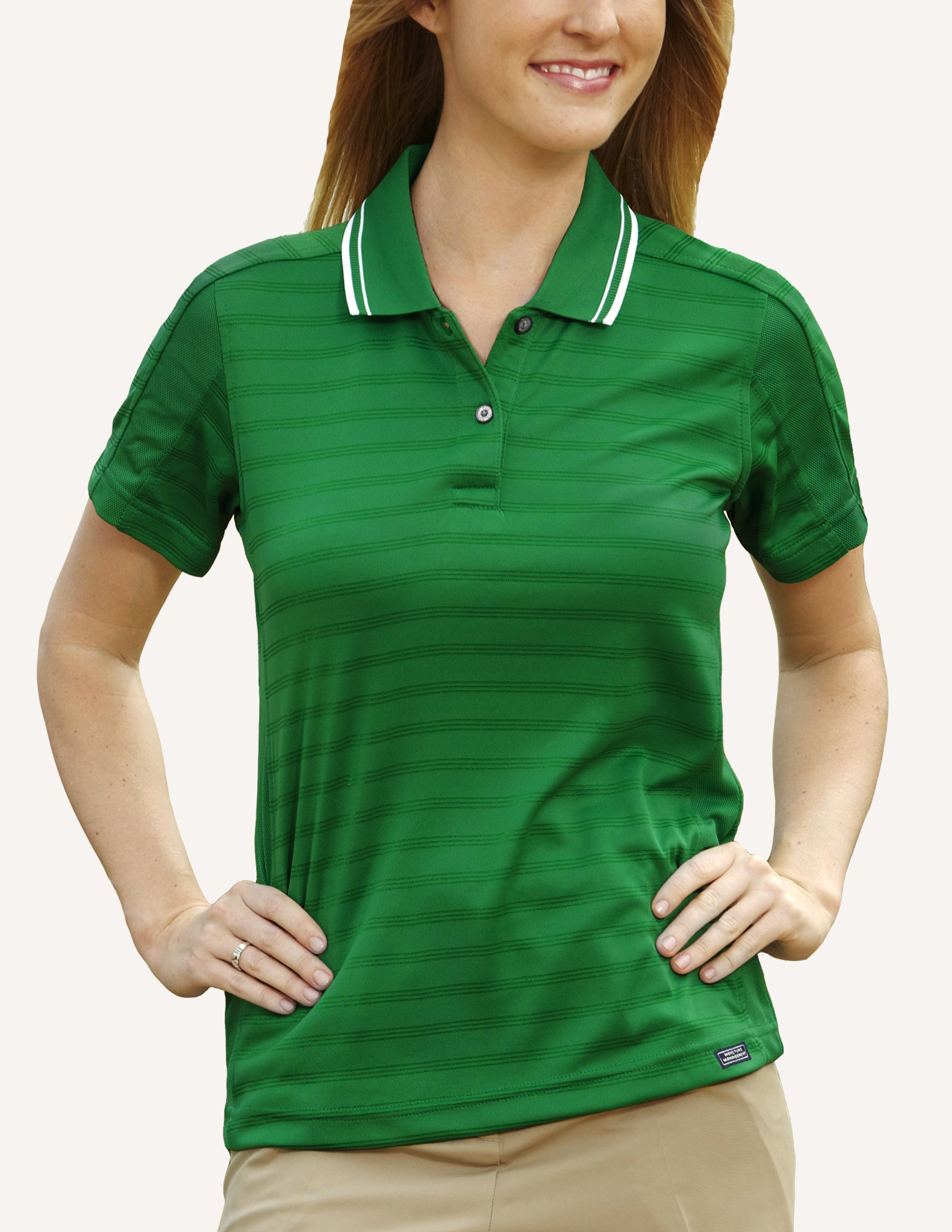 Ladies' Ambassador Engineer Track Knit Polo Shirt 10