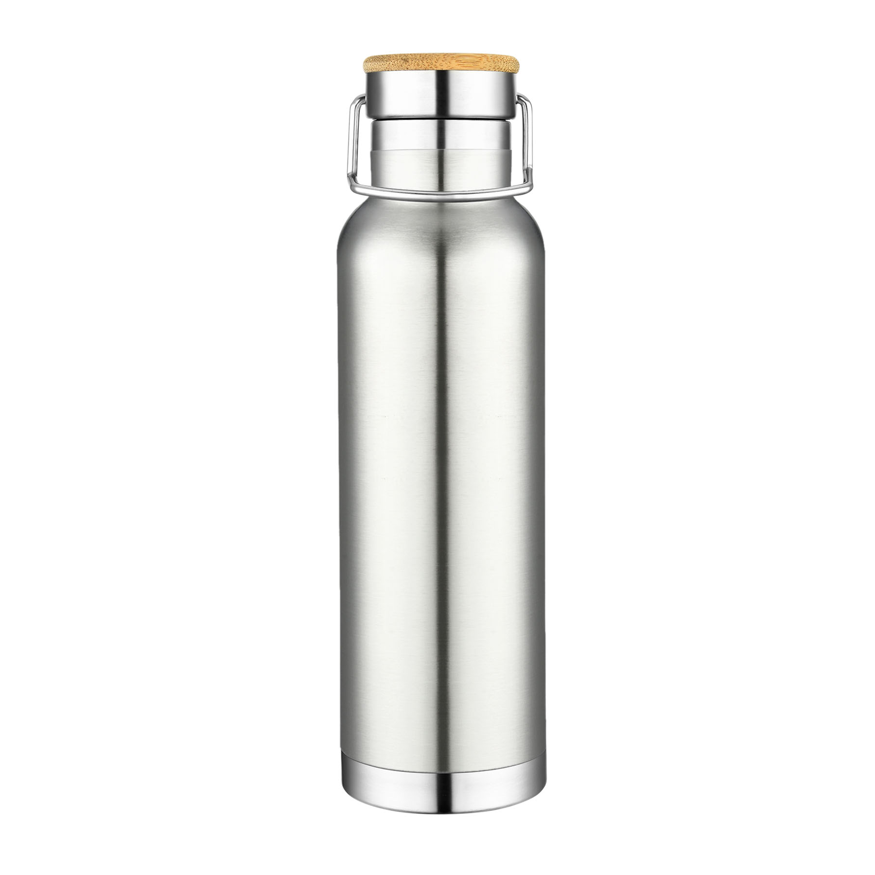 20oz. Double Wall SS Vacuum Tumbler with bamboo lid 5