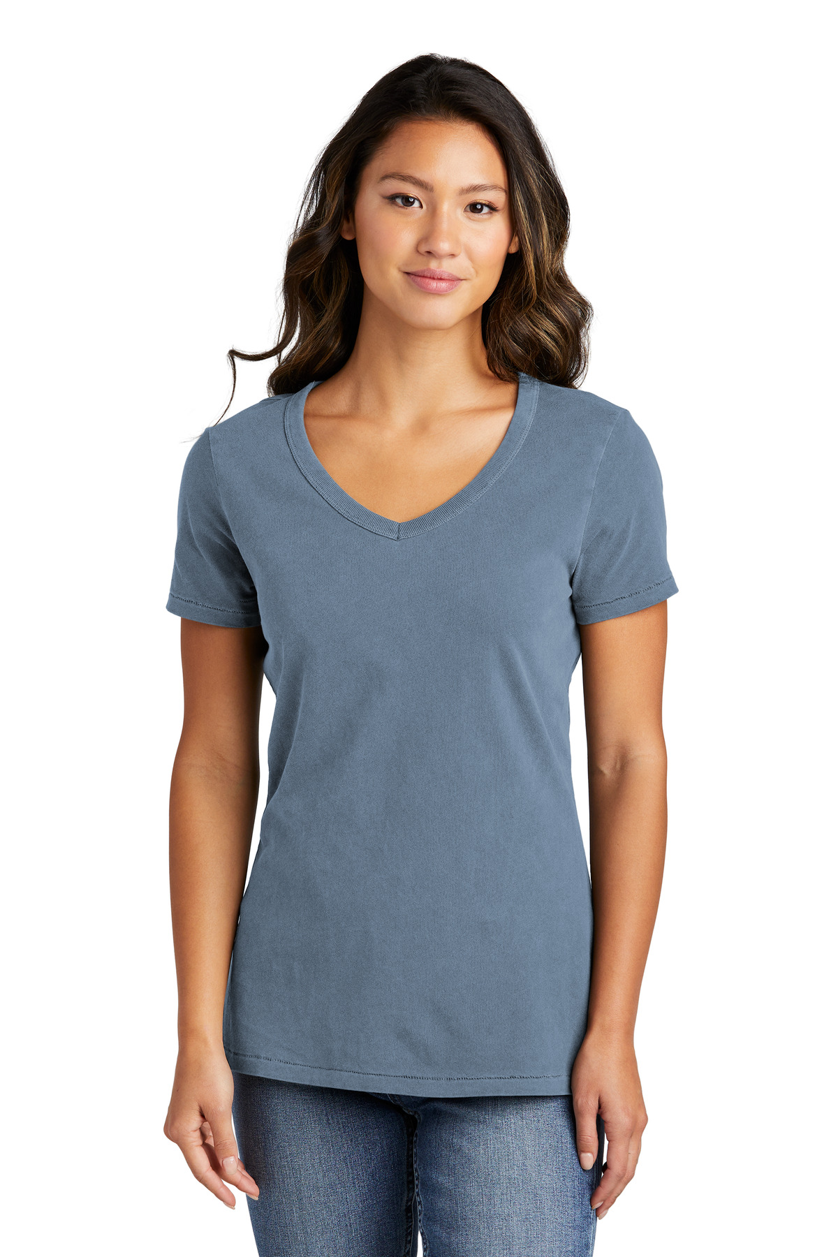 Port & Co Women's Beach Wash Garment-Dyed V-Neck Tee LPC099V 31