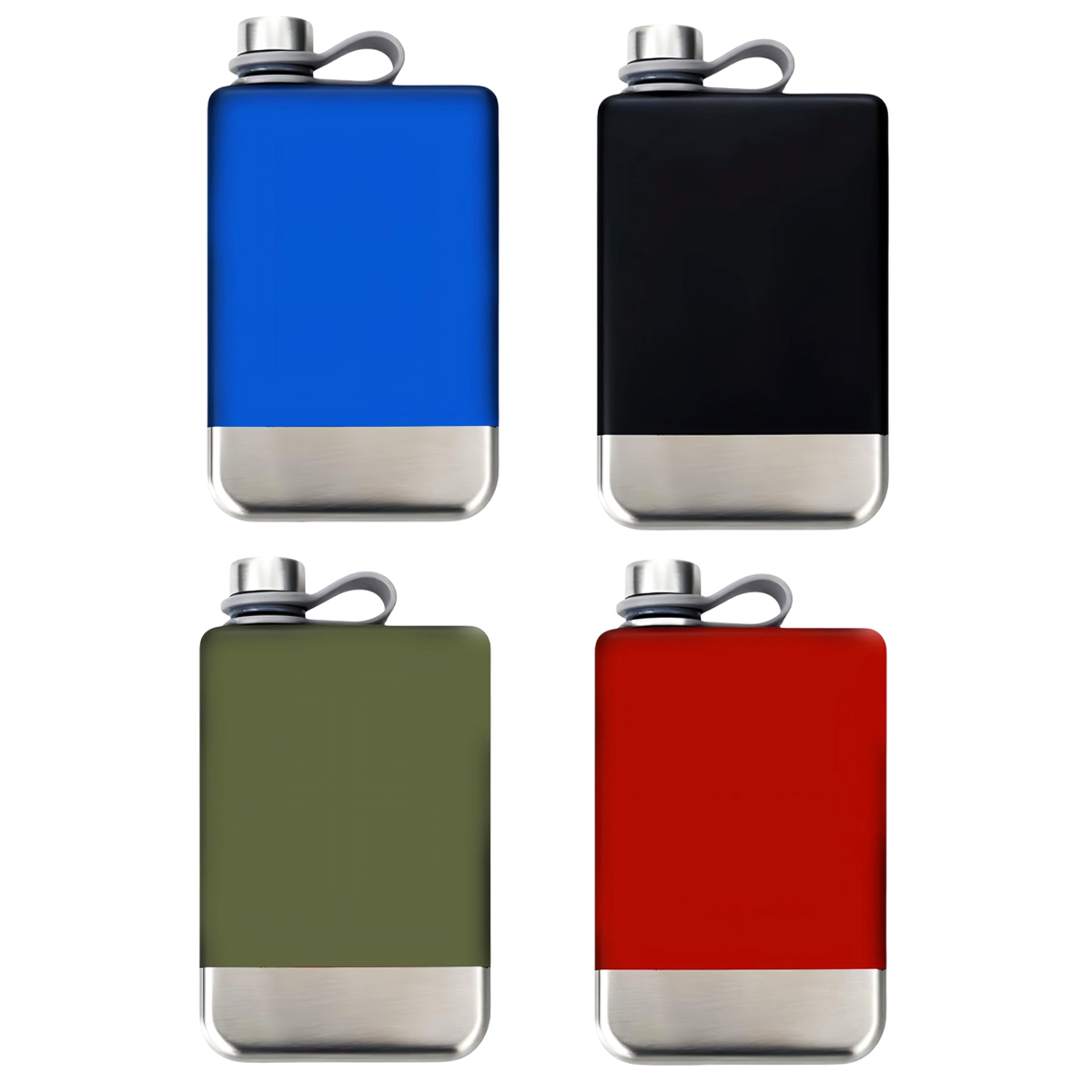 9Oz. Stainless Steel Hip Flask with Screw Cap 2