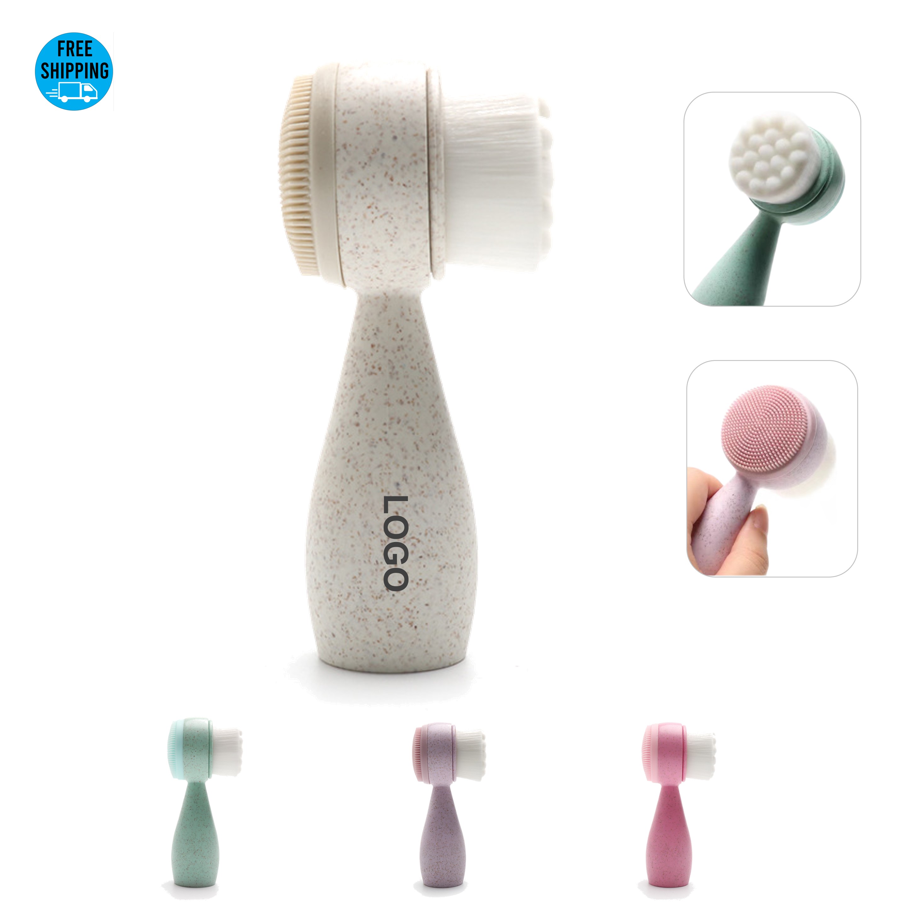 Eco Wheat Facial Cleansing Brush 6