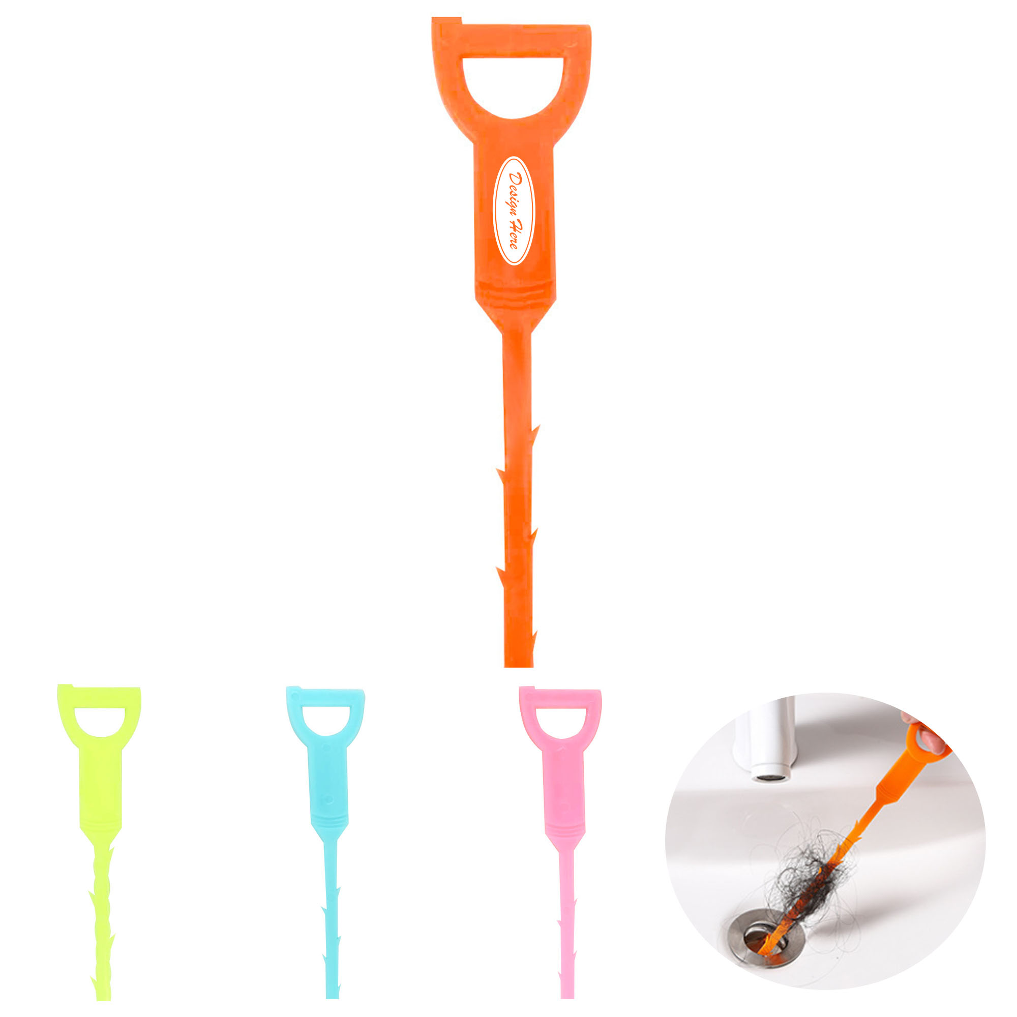 Flexible drain cleaner for efficient sink cleaning 1