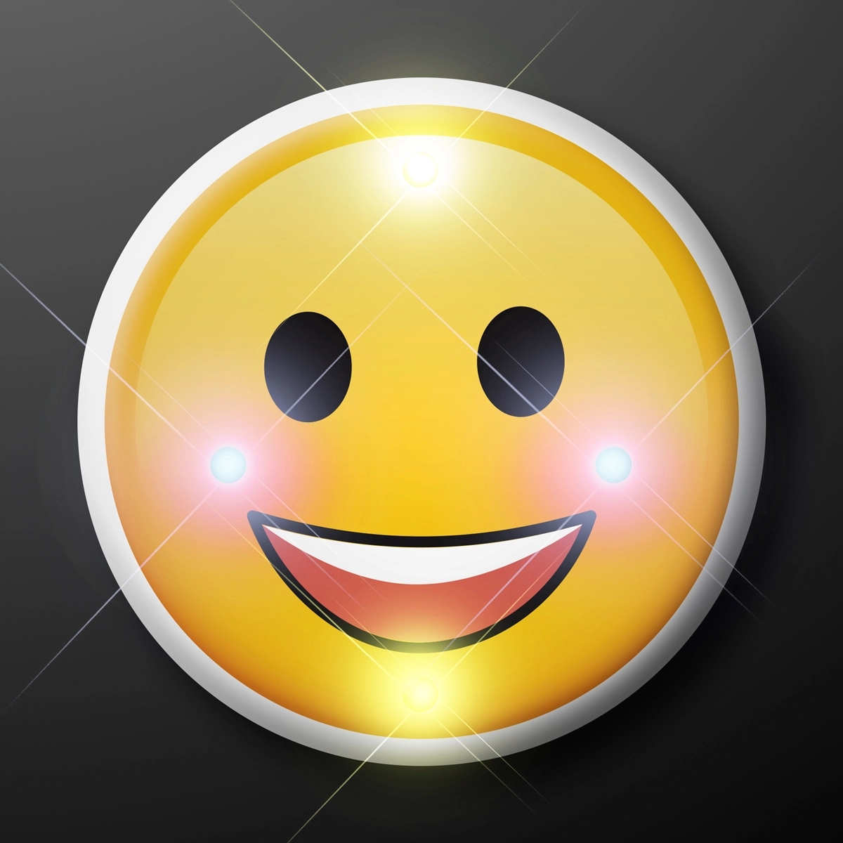 Classic Smile Emoji Face Blinking Pins 2