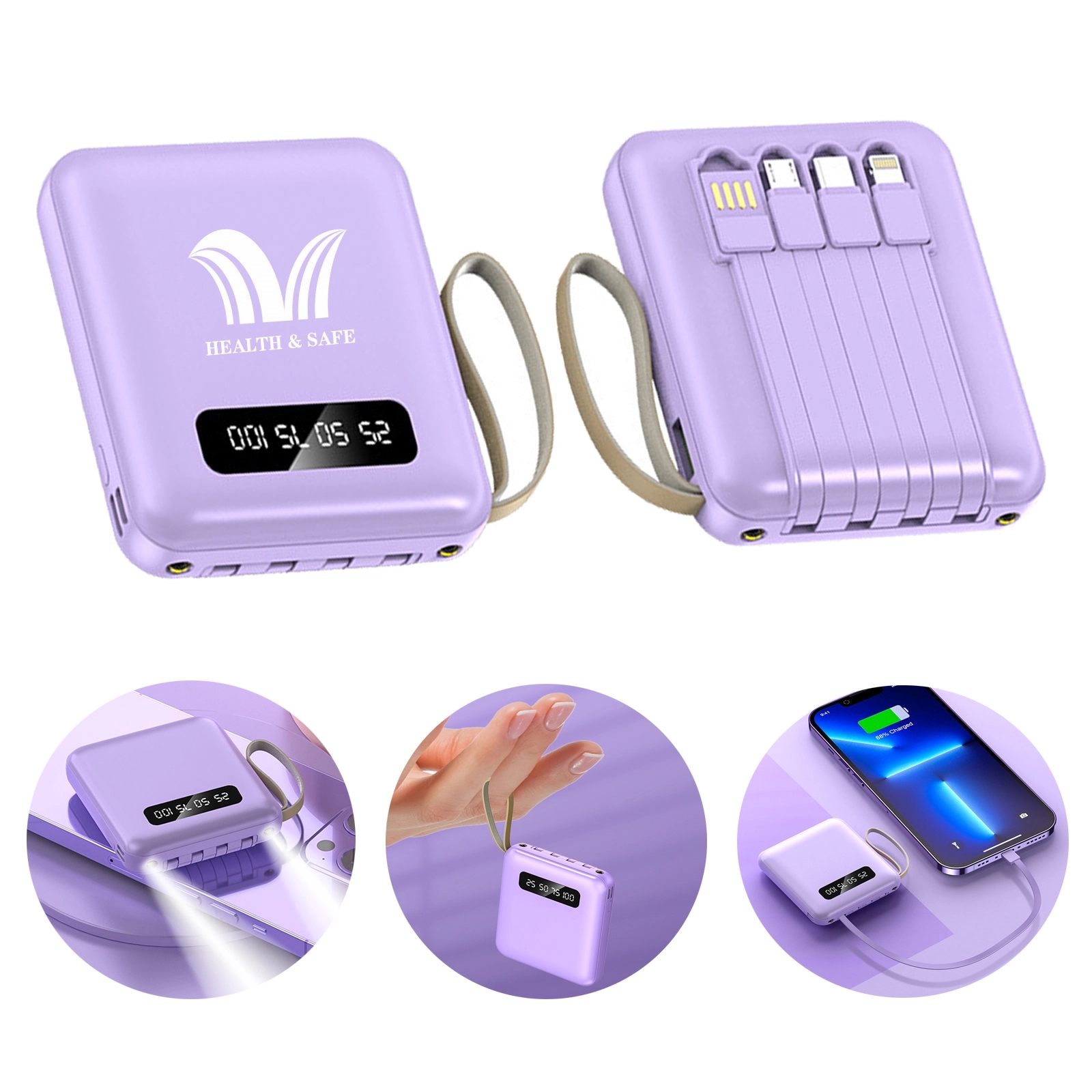 Comes With Four-Wire Power Bank 1