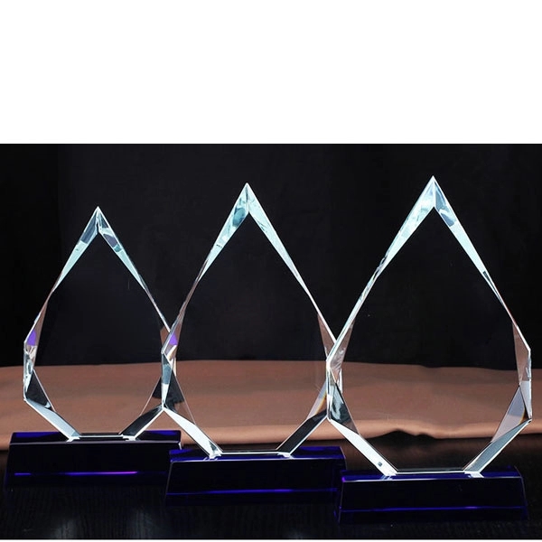 Prism Pointed Peak Crystal Award 8