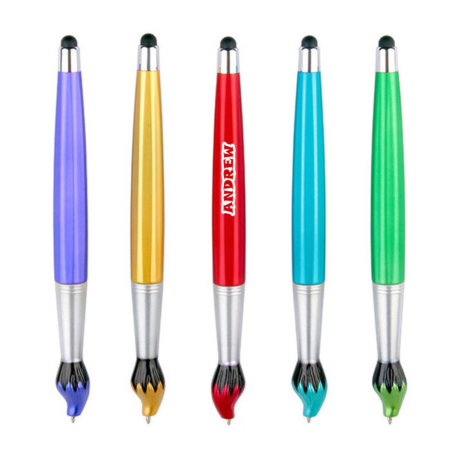 2 in 1 Flame Shaped Stylus Ballpoint Pen 5