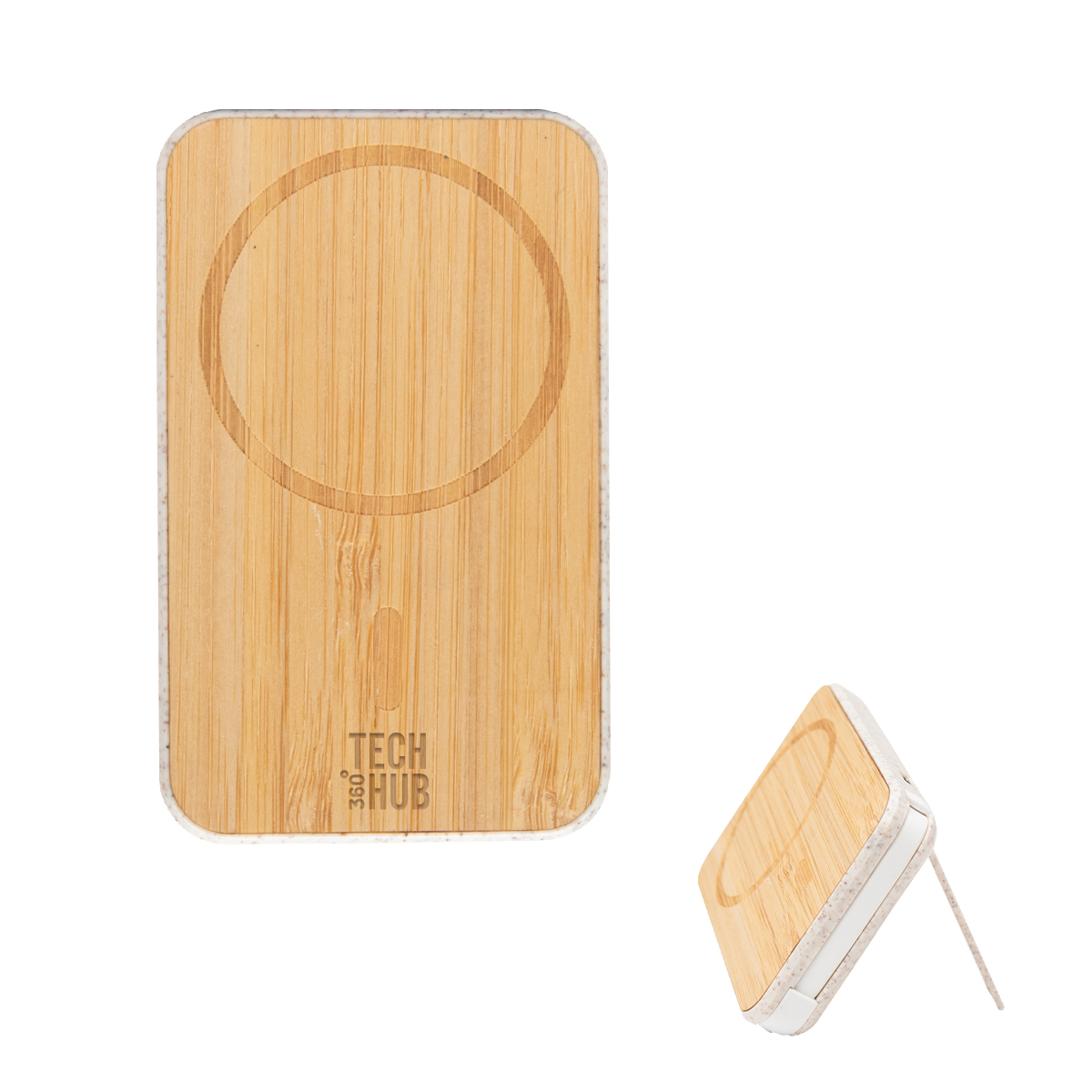 Mag Max Bamboo Wireless Charger Power Bank 1