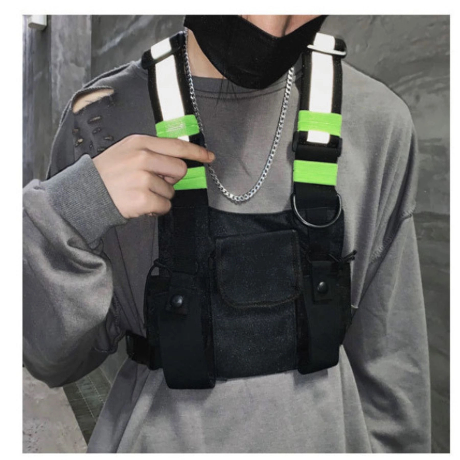 Tactical Reflective Vest Chest Pack 4
