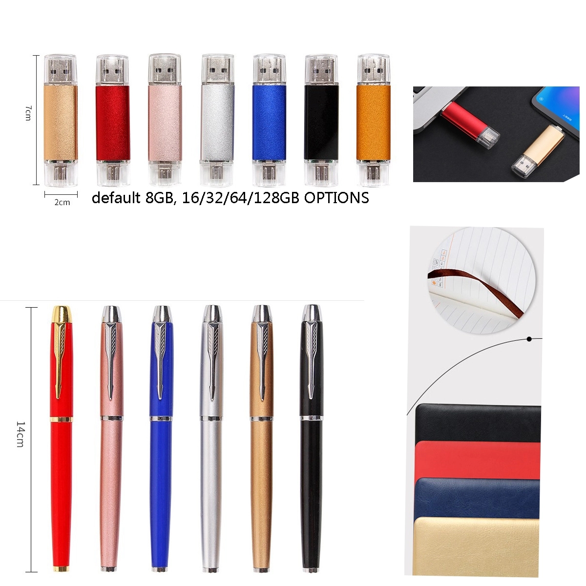 BUSINESS GIFT CUP w/pen U disk diary and pen 1