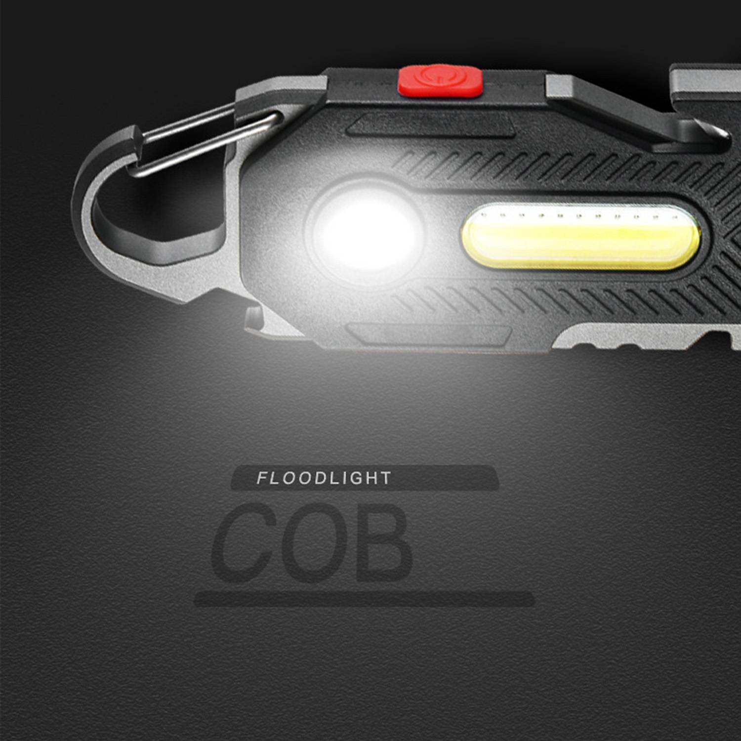 COB LED Rechargeable Keychain Flashlight 5