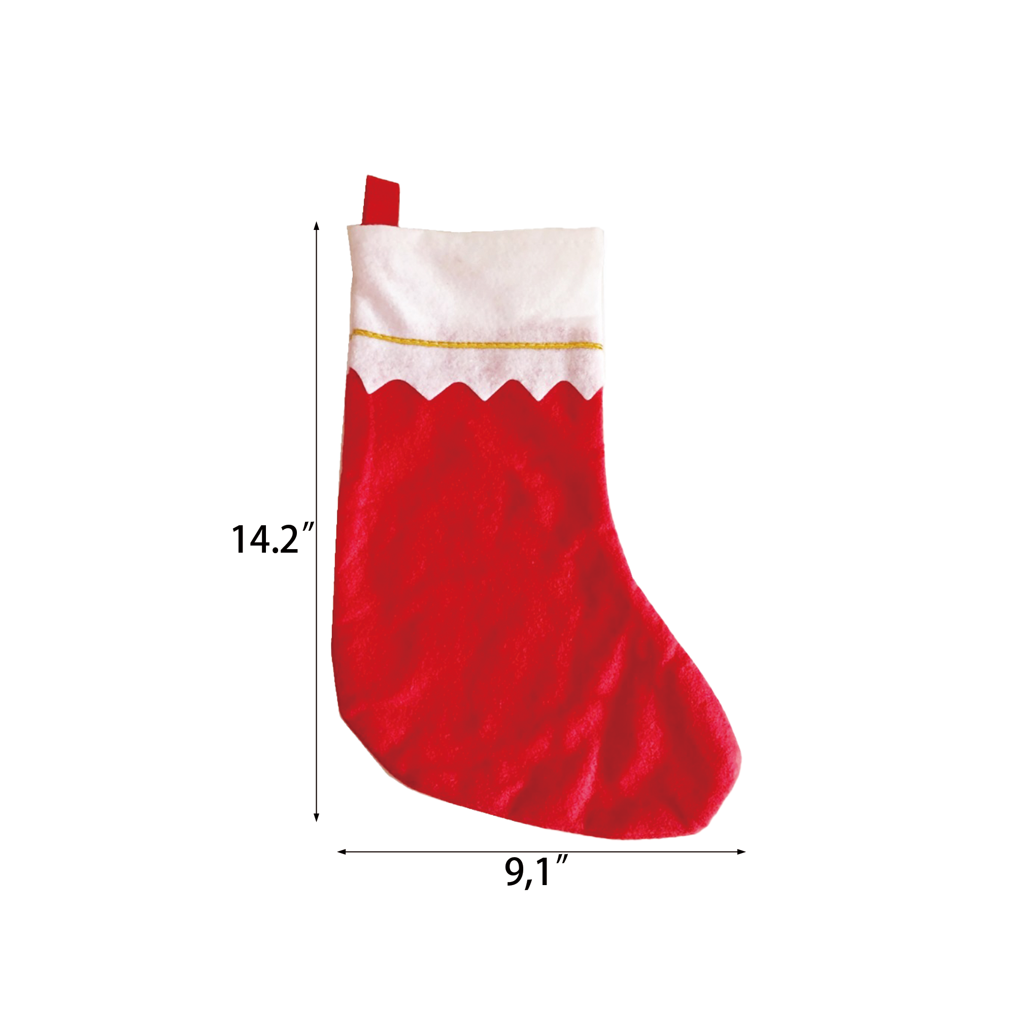 Red Non-Woven Christmas Stocking 2