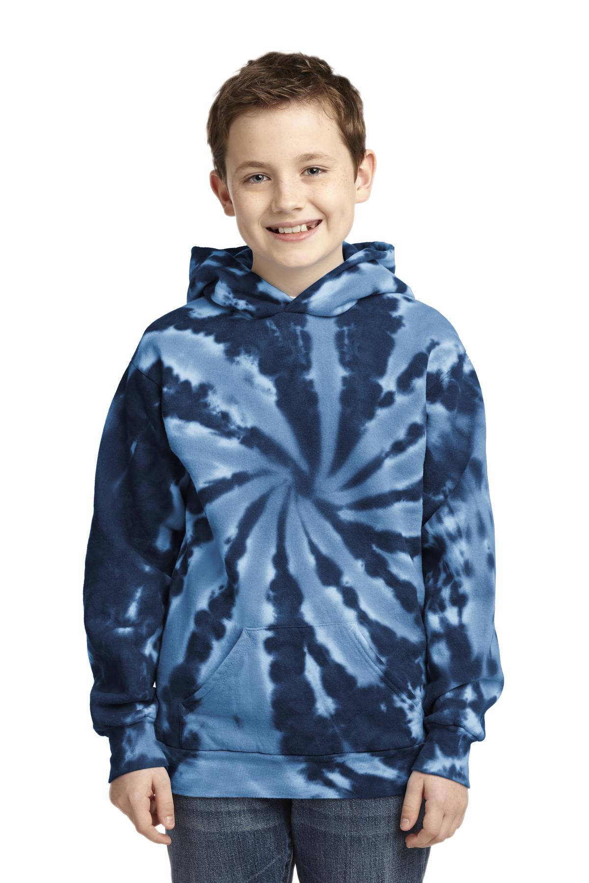 Port & Co Youth Tie-Dye Pullover Hooded Sweatshirt. PC146Y 8