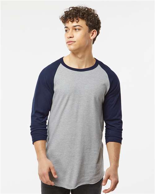 Unisex Fine Jersey Raglan T-Shirt - 245 159