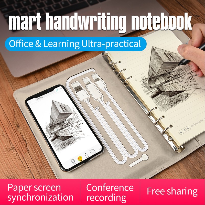 Smart App Synchronizing Storage Digital Drawing Tablet Notebook With Wireless Power Bank 1