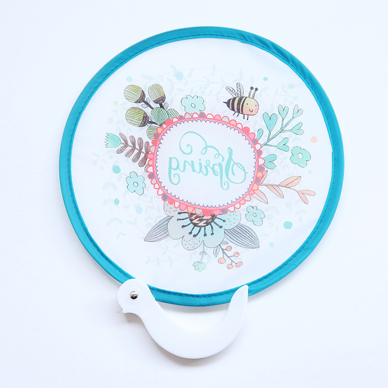 Japanese Style Handheld Round Folding Fan 7