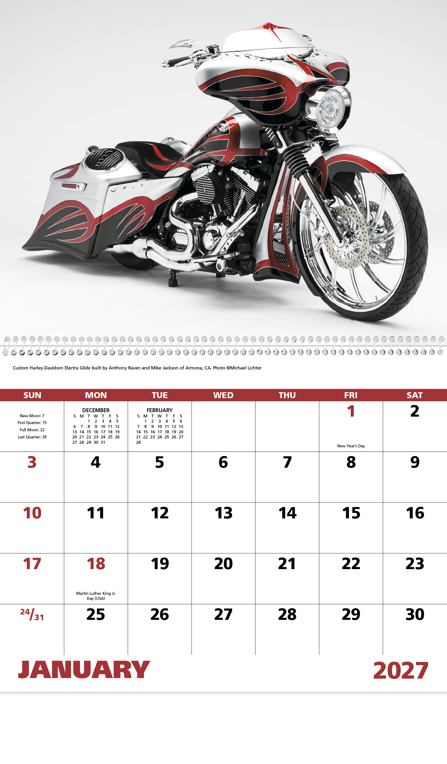 Good Value™ Motorcycles - Spiral Calendar 31