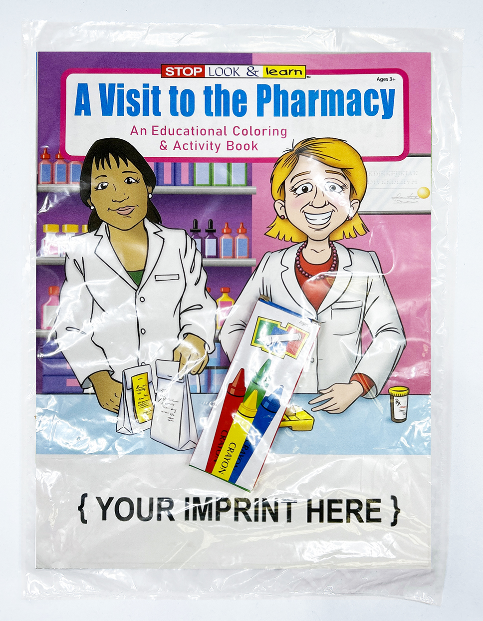 COLORING SET - A Visit to the Pharmacy Coloring Book Fun Pack 3