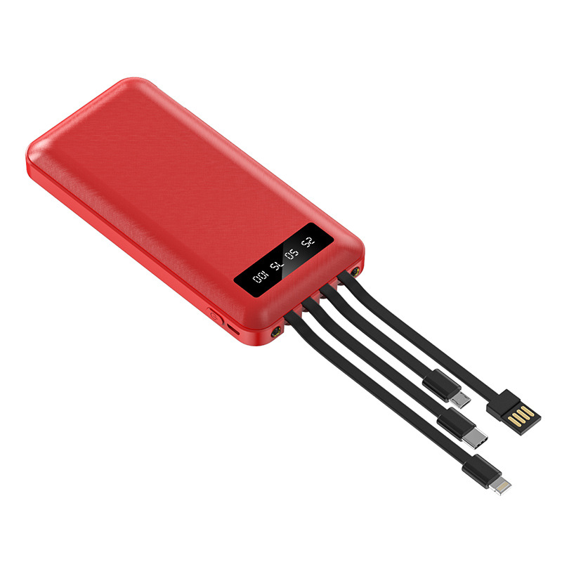 10000 Mah Power Bank W/ 4 Cables 3