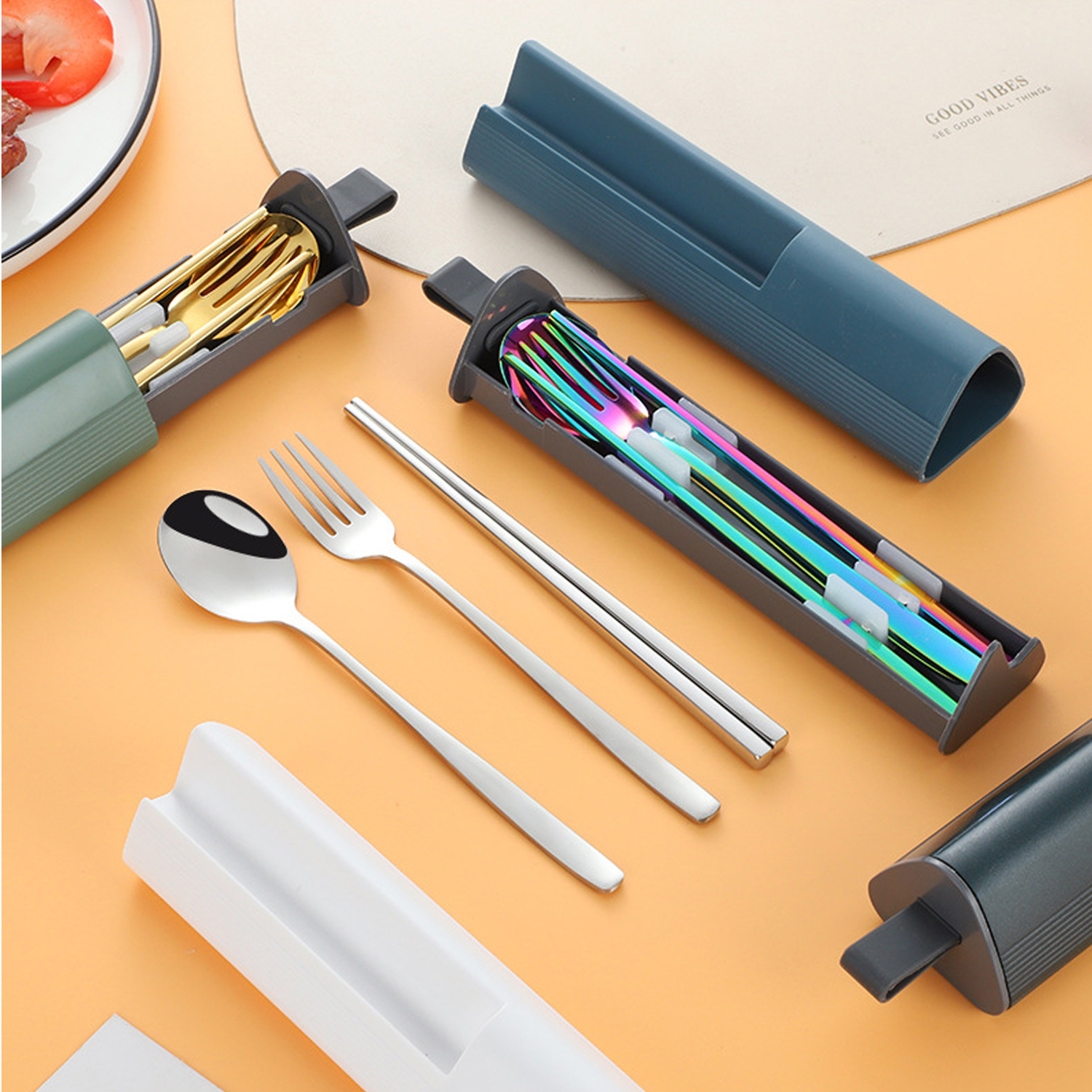 Stainless Steel Flatware Set With Case 4