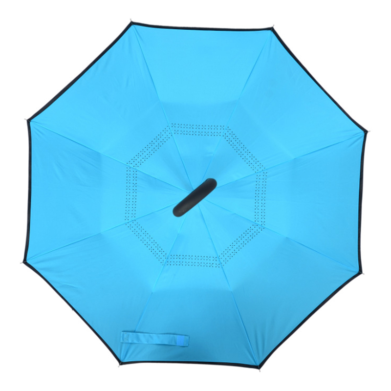 Double Layer Reverse Umbrella with C-Shaped Handle 5