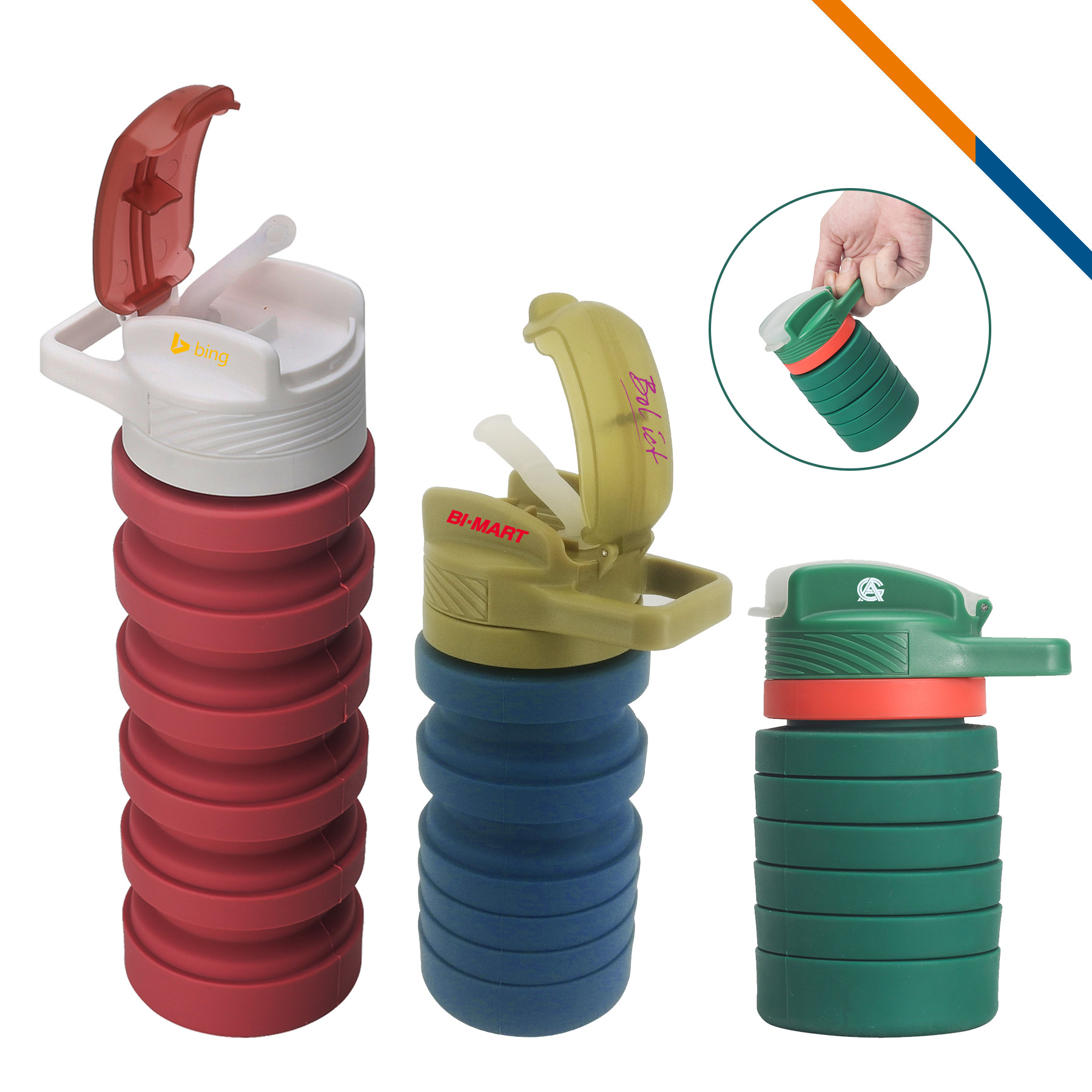 Larri Water Bottle, custom plastic water bottle with logo imprint 7