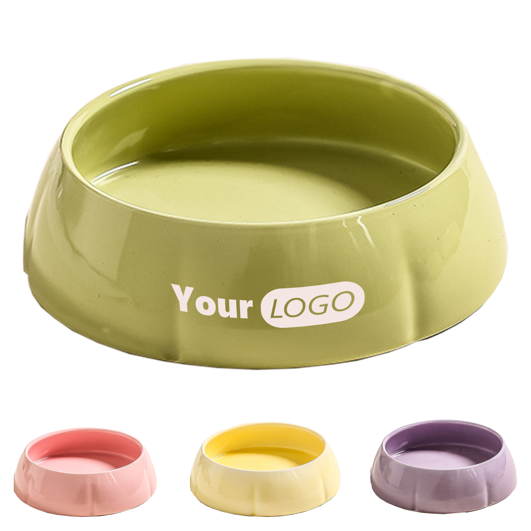 Ceramic Slanted Mouth Water Bowl 2