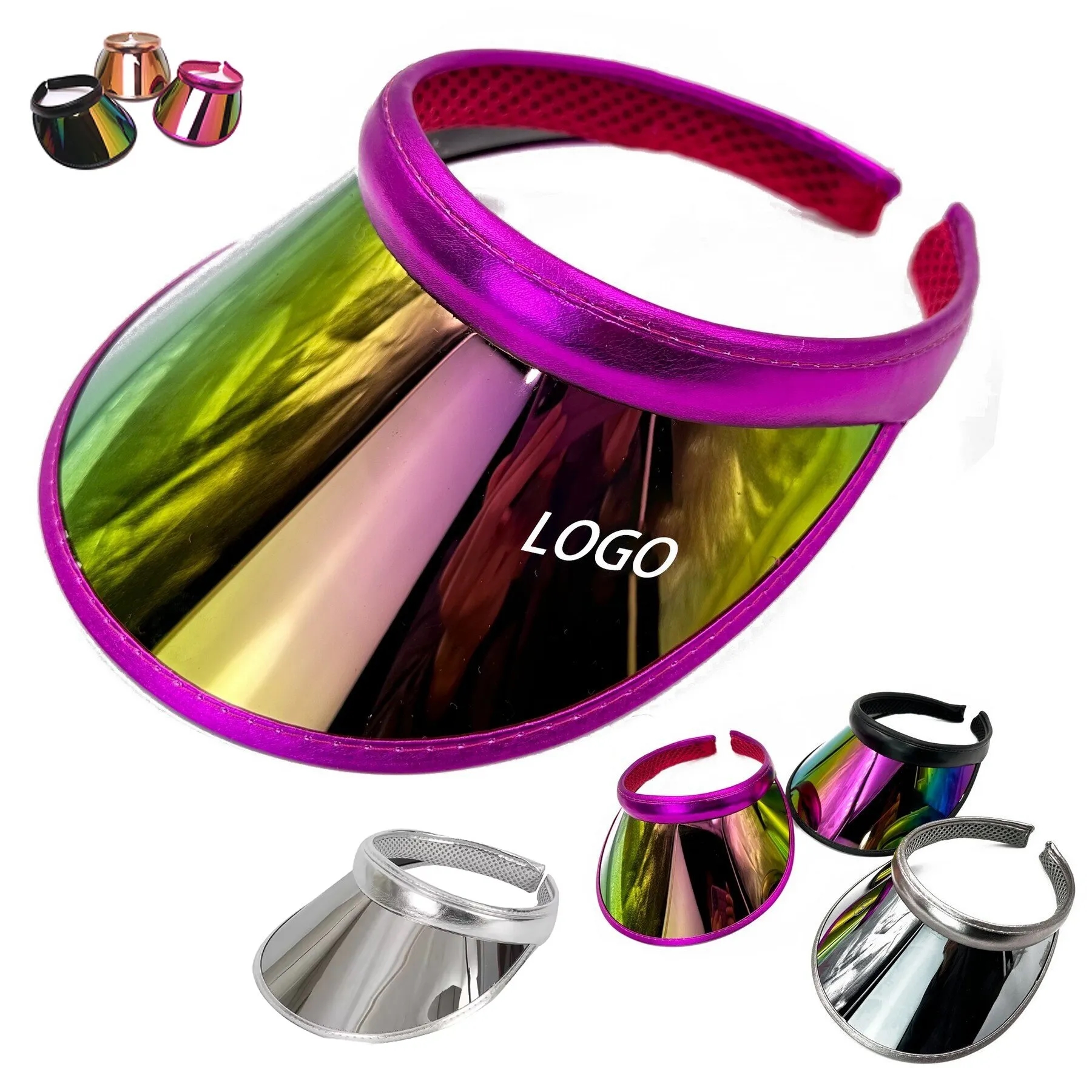 PVC Hairpin Sun Visor Hat 4