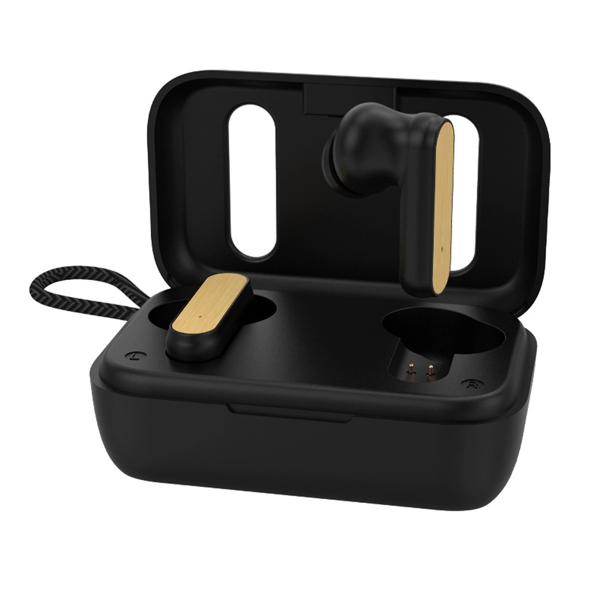 Custom Bamboo True Wireless Auto Pair Ear Buds 5