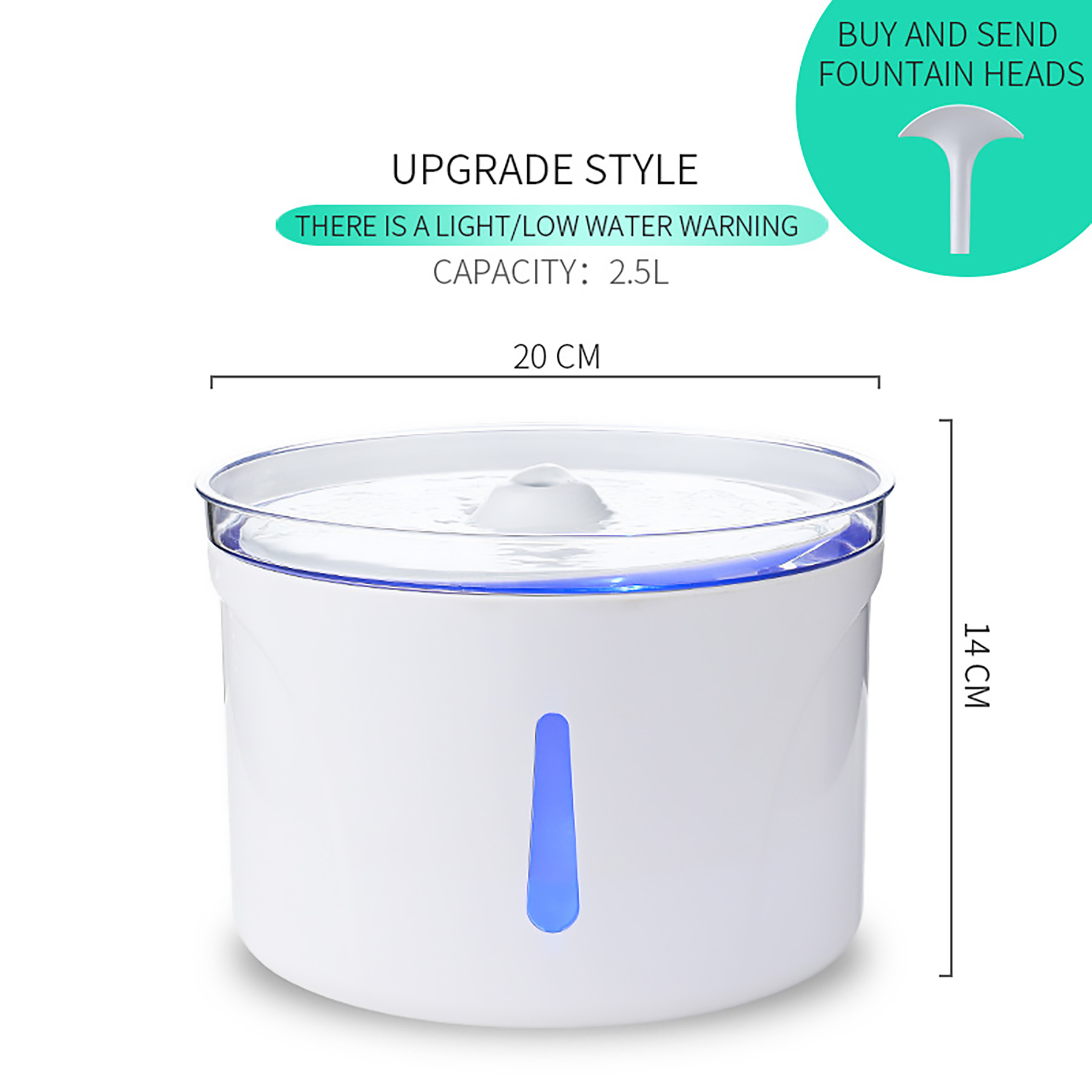 Abs Automatic Circulating Pet Water Feeder 5